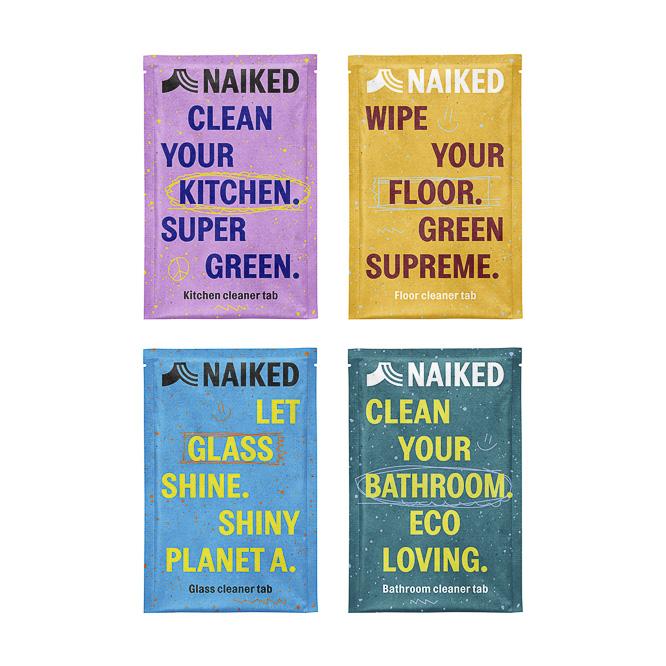 Naiked Recycling PET Spray Bottles in Green