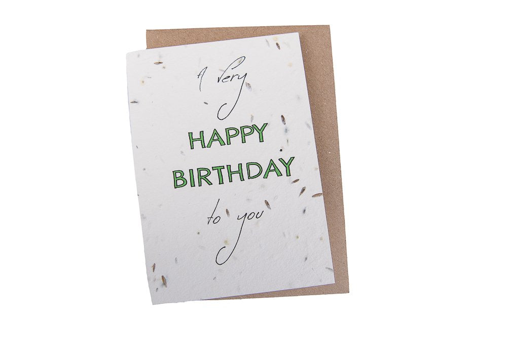 Plantable Birthday Card by Green Planet Paper
