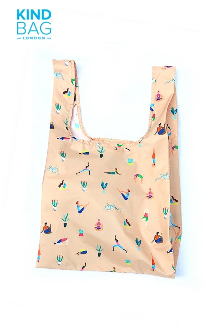 Reusable Shopping Bag – Yoga Girls Tote Bag | Kind Bag