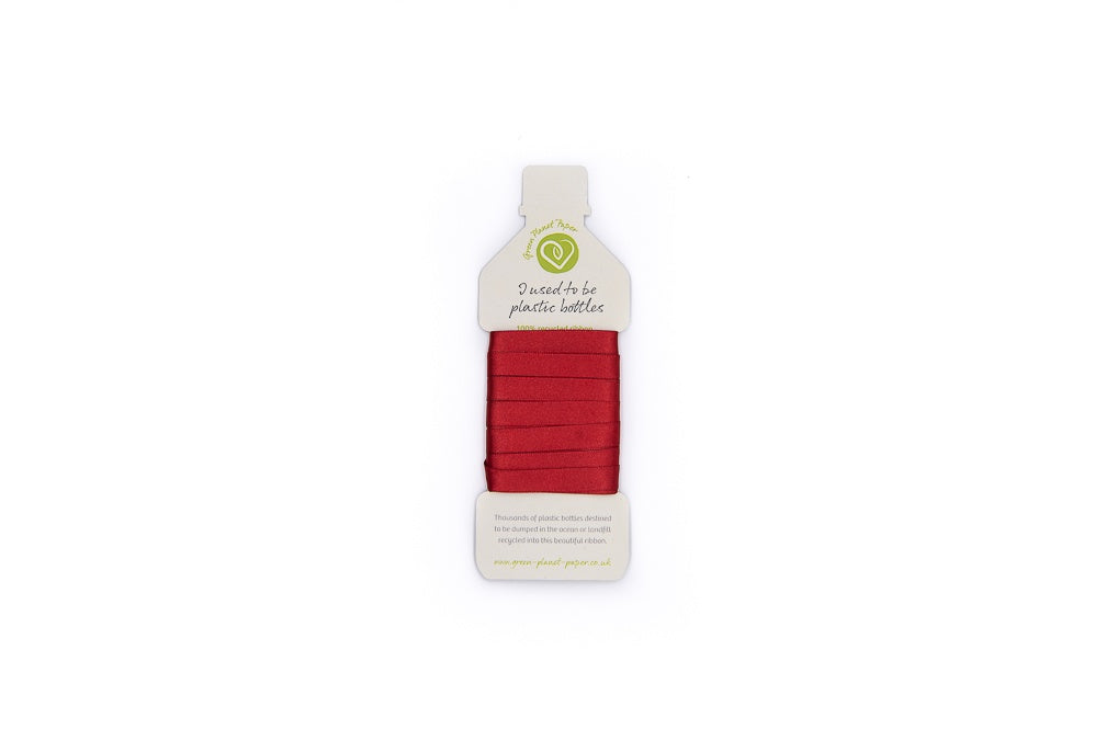 Red Coloured Ribbon by Green Planet Paper