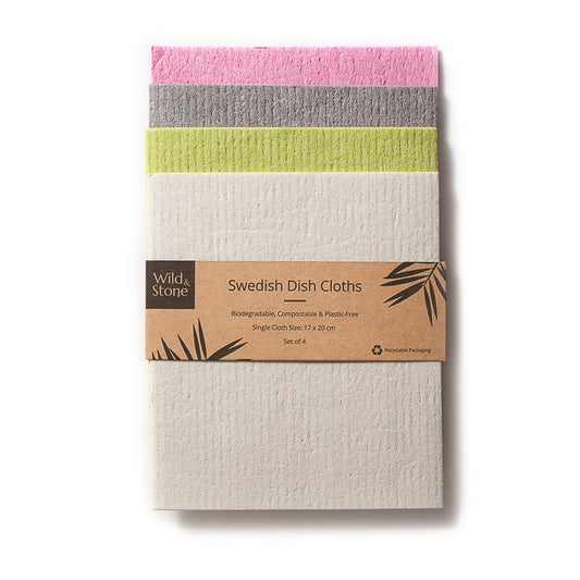 Wild & Stone Compostable Swedish Dish Cloths - Set of 4