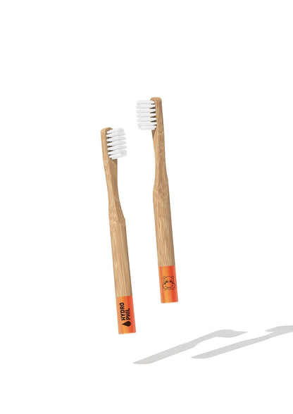 Hydrophil bamboo toothbrush for kids in red