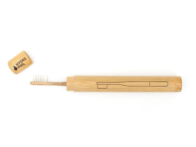 Hydrophil bamboo toothbrush case