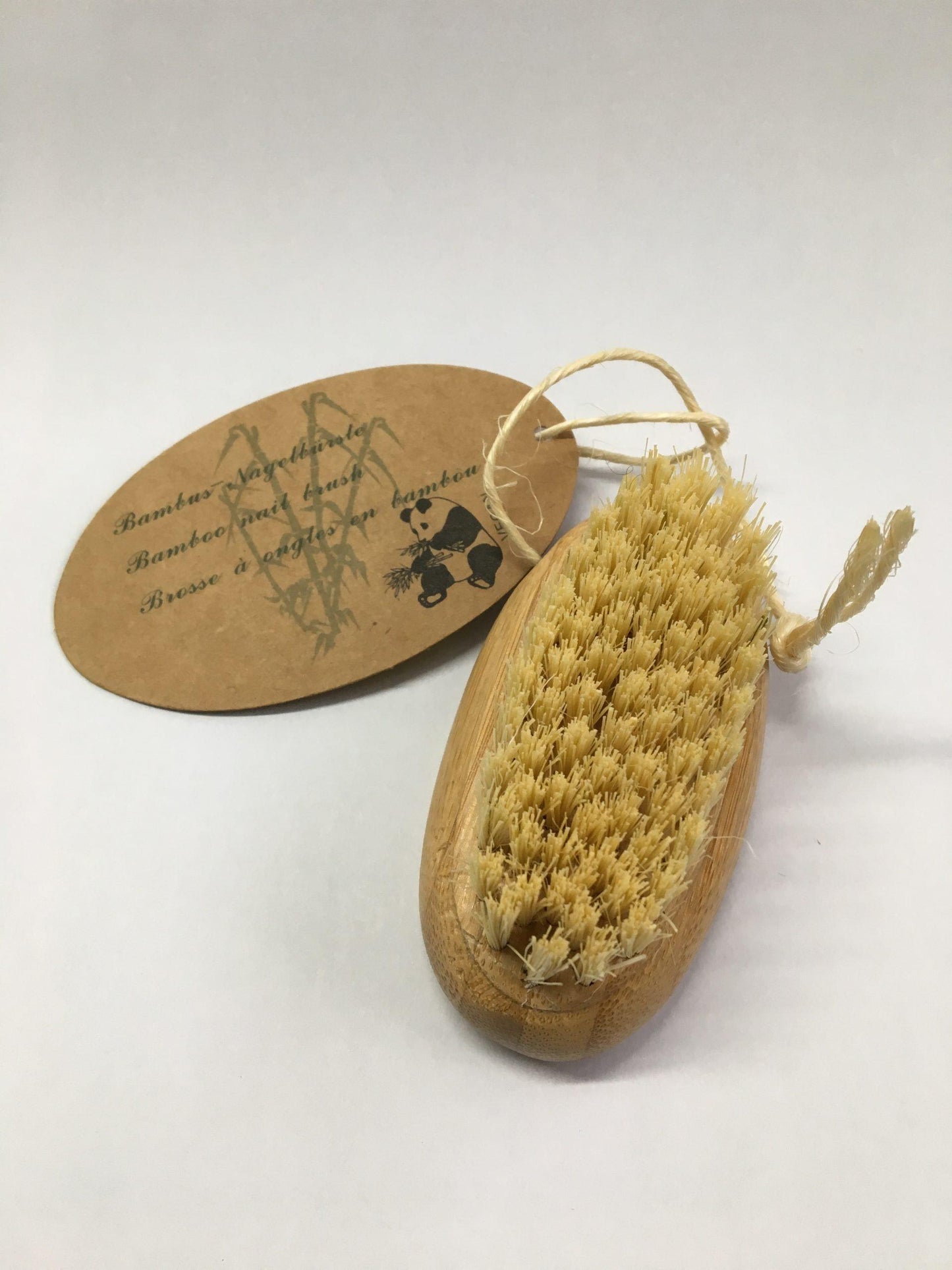 Croll & Denecke Nail brush with coconut bristles on a string