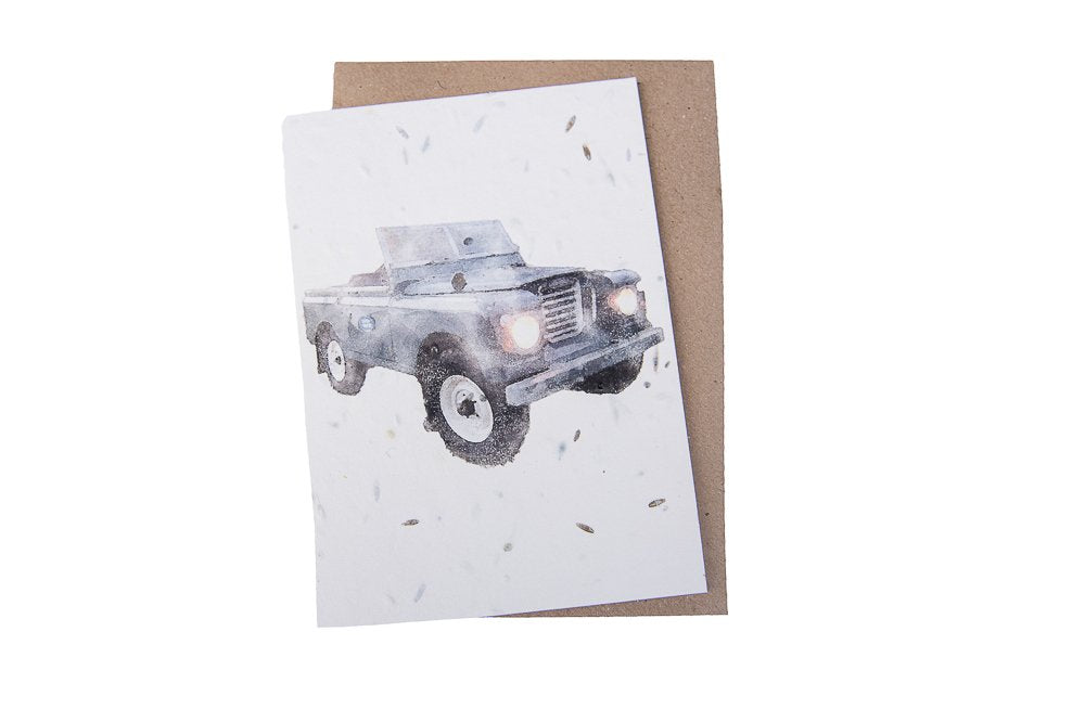 Plantable Greeting Card (Landrover)