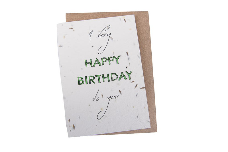 Plantable Birthday Card by Green Planet Paper