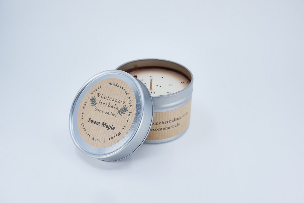 Sweet Maple Soy Candle by Wholesome Herbals
