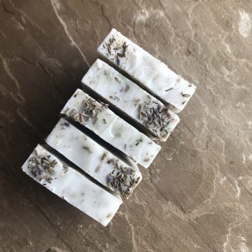 BombusLeaf Lavender Flowers Soap Scrub
