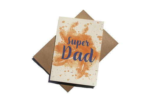 Plantable Super Dad Card