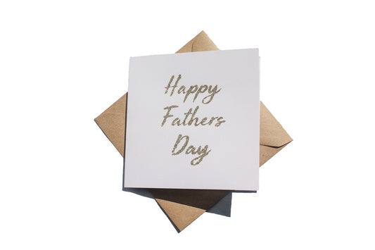 Happy Father's Day Recycled Card by Green Planet Paper (glitter)