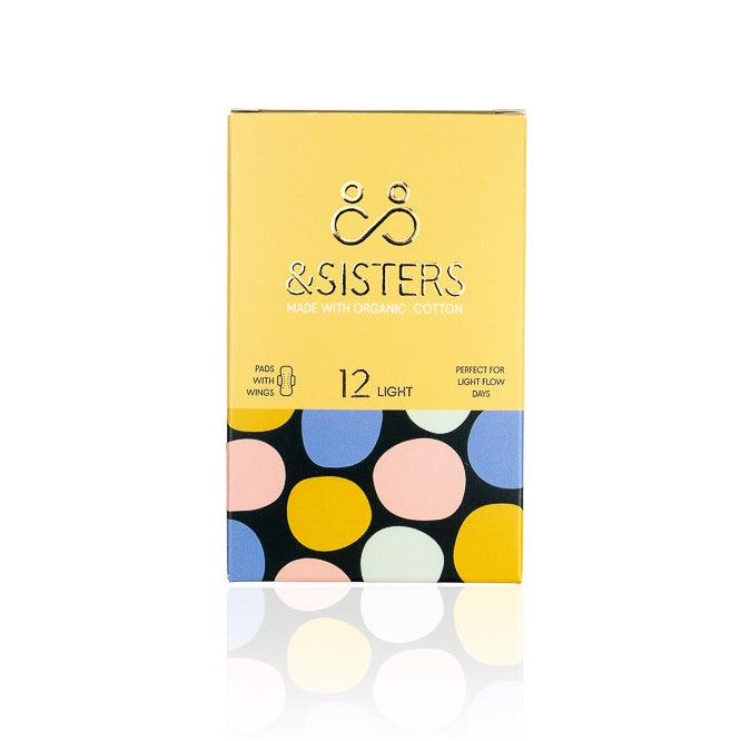 &Sisters Organic Cotton Sanitary Pads light