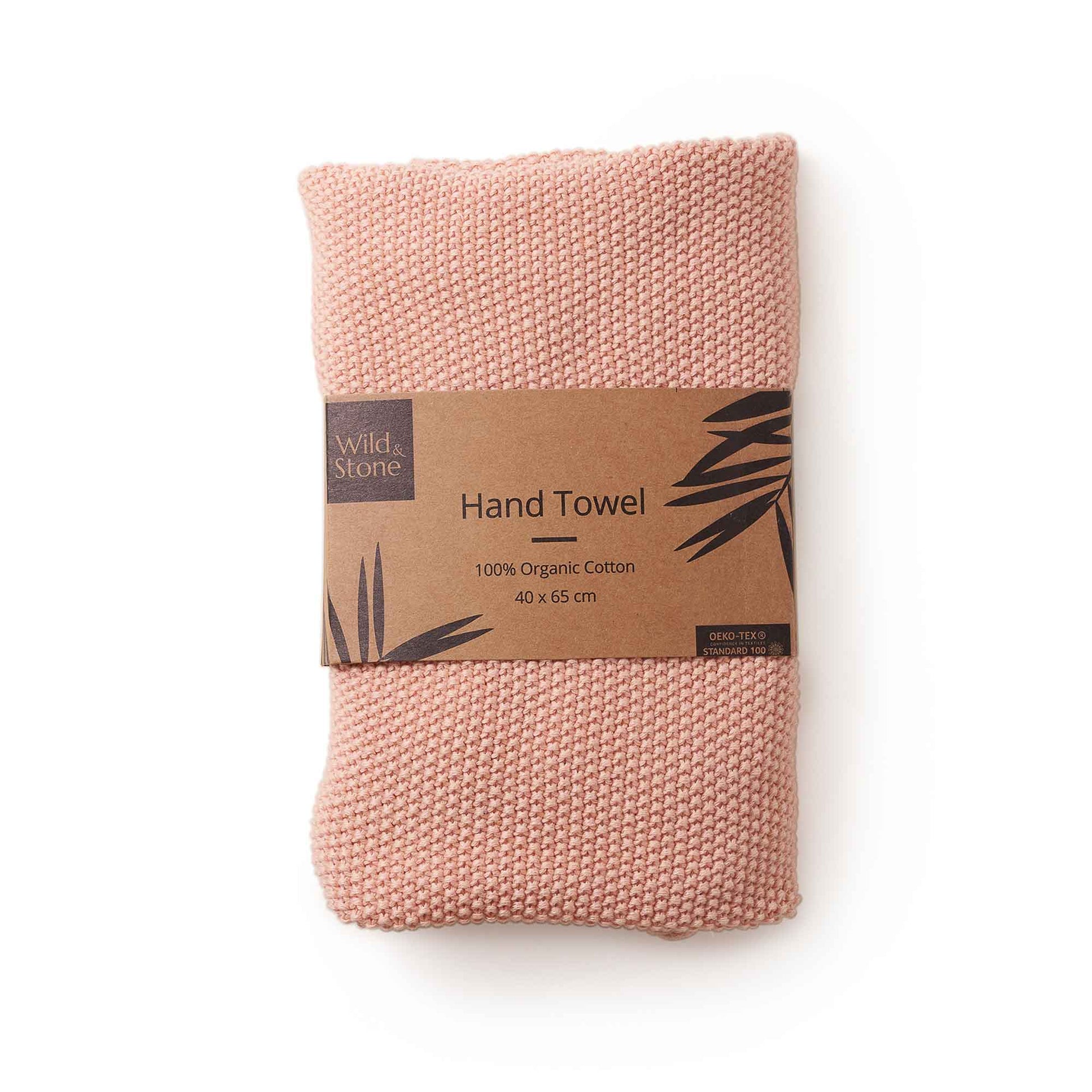 Wild & Stone Organic Cotton Hand Towel in Rose