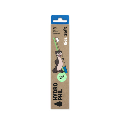 Hydrophil bamboo toothbrush for kids in blue