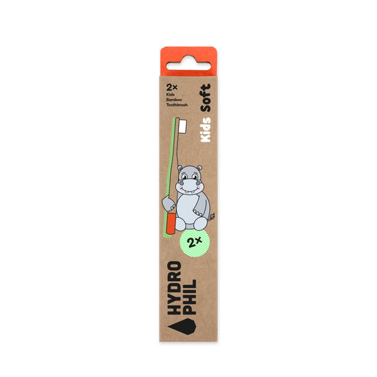 Hydrophil bamboo toothbrush for kids in red